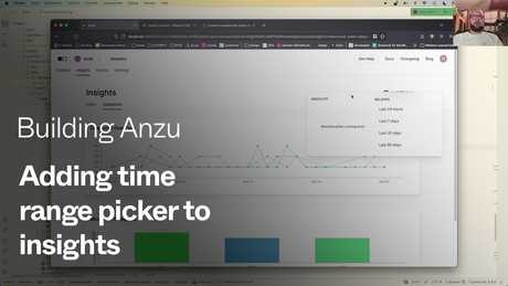 Building Anzu: Using the time range picker for our insights tab